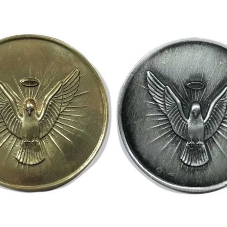 Autoadhesivo metalico Paloma Espiritu Santo