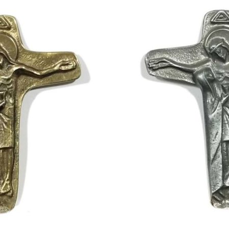 Autoadhesivo metalico Cruz Maria Ayuda o de la Unidad