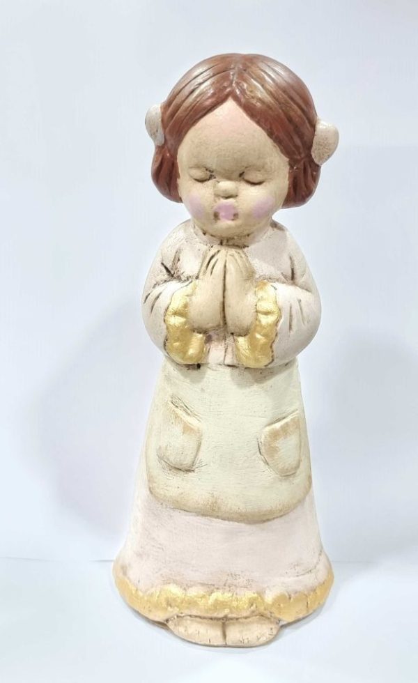 Figura de niña rezando 20cm