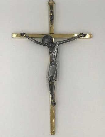 Cruz de Bronce Cristo Orante 19cm