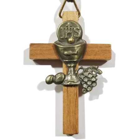 Cruz madera 6 x 4 cms con Copon