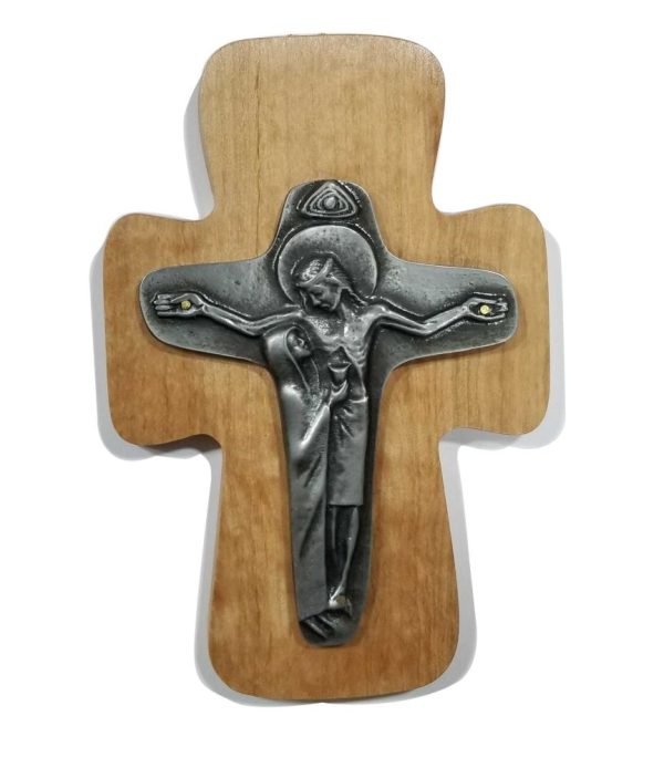 Cruz madera con Cruz de la Unidad