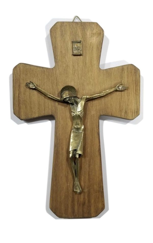 Cruz natural Cristo Orante