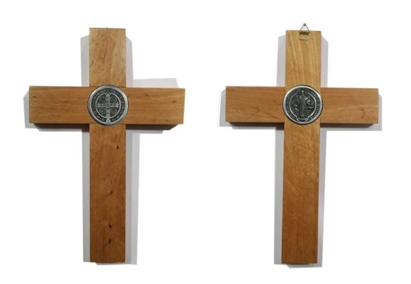 Cruz San Benito doble cara 29x19cms