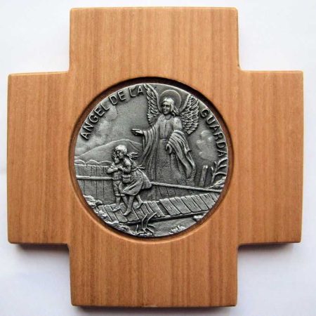 Cruz 12x12 Angel de la Guarda texto