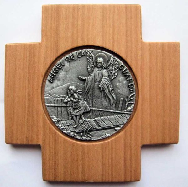 Cruz 12x12 Angel de la Guarda texto
