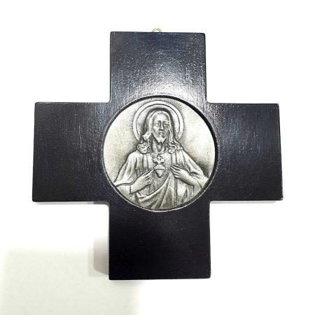 Cruz 13x13 Sagrado Corazón
