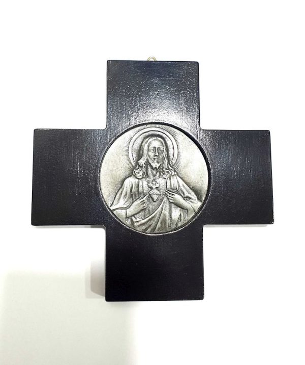 Cruz 13x13 Sagrado Corazón
