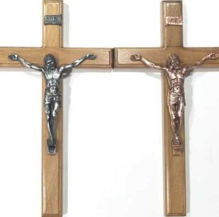 Crucifijo de Cristo italiano sin pedestal 36cm