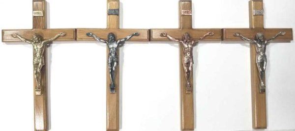 Crucifijo de Cristo italiano sin pedestal 36cm