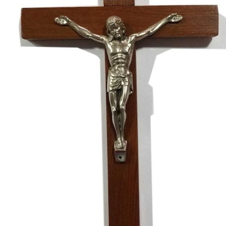 Cruz clasica en madera coihue 22cm