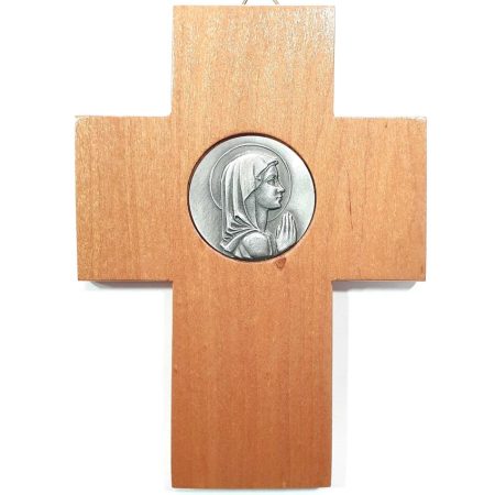 Cruz virgen nina chica 15cm