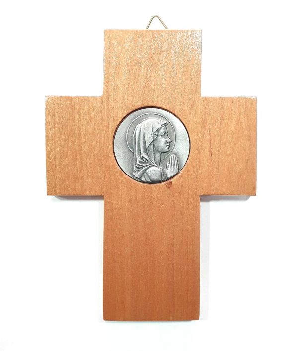 Cruz virgen nina chica 15cm