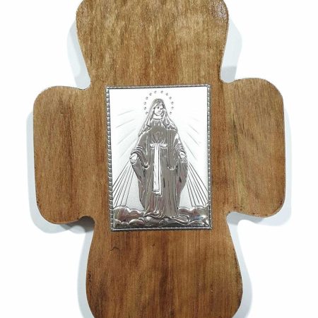 Cruz Virgen de los Rayos en plata