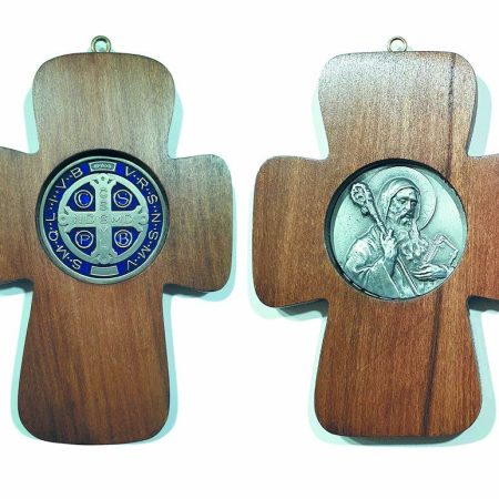 Cruz de San benito medalla de alpaca importada