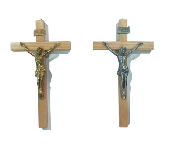 Crucifijo de Cristo vivo 25x14cm
