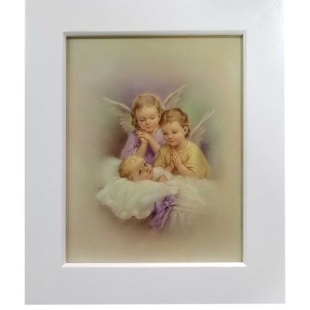 Cuadro juvenil - Angel de la Guarda - 33.5 x 28.5 cm.