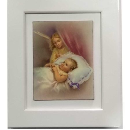 Cuadro de pintura Angel de la Guarda 35cm