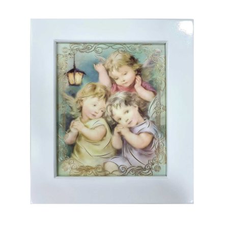 Cuadro con angelitos bebe 28x32cm