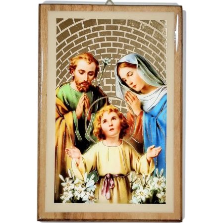 Cuadro metalizado Sagrada Familia 18x12