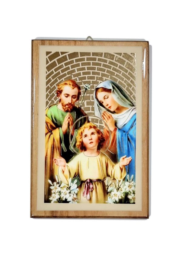 Cuadro metalizado Sagrada Familia 18x12