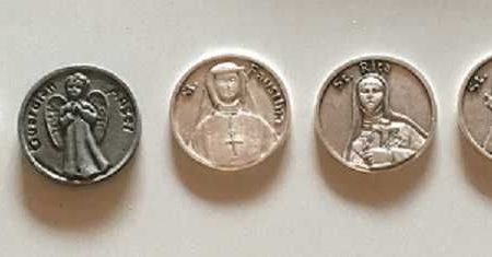 Autoadhesivos metalicos redondos