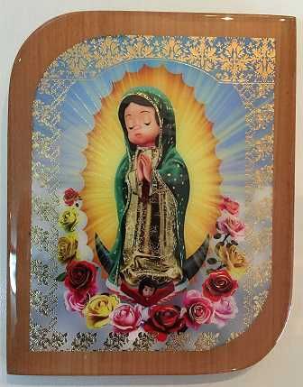 Cuadro Guadalupe Infantil - marco en forma curva