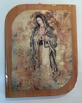 Cuadrito con forma - Guadalupe estrellas - Natural