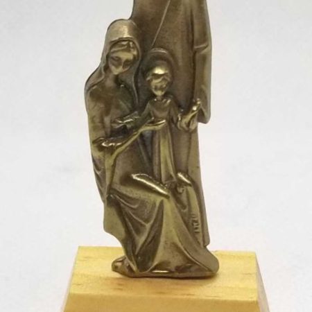 Estatuilla Sagrada Familia en bronce
