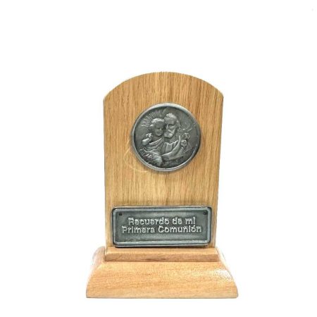 Icono para comunnion San Jose con nino 11x7cm