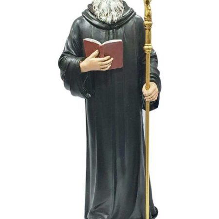 San Benito 16cm de pie con baculo