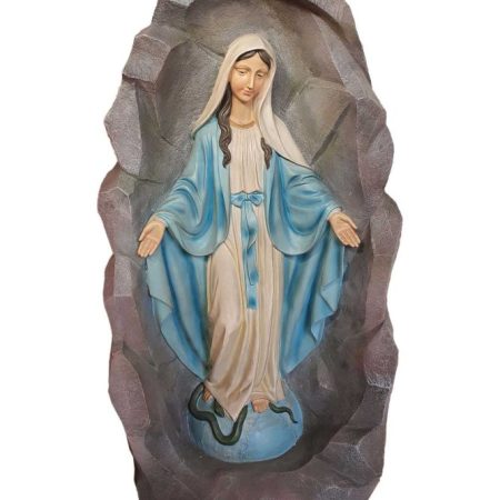 Gruta con imagen Virgen de los rayos 92cm
