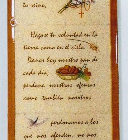Cuadrito Rezo Padre Nuestro resinado