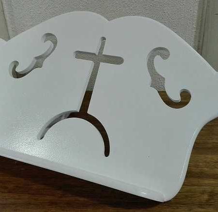 Atril Porta Biblia madera blanca