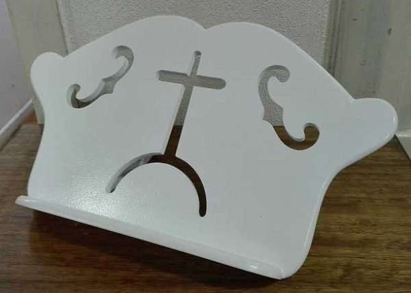 Atril Porta Biblia madera blanca