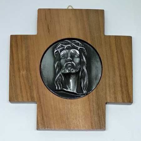 Cruz 12 x 12  Cara de Cristo