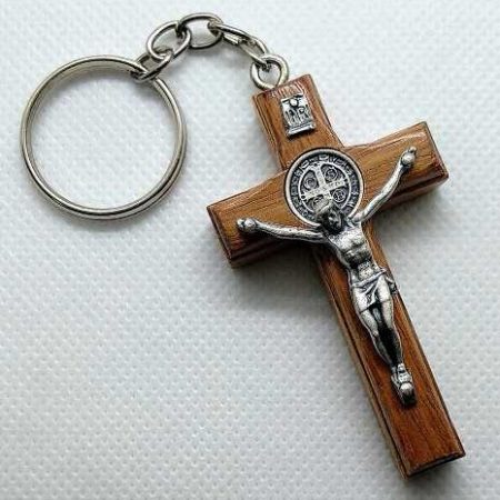 Cruz-Llavero San Benito 6cm color plata
