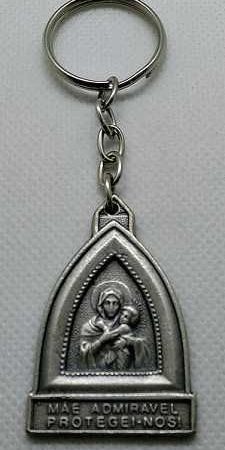 Llavero Reina Madre Schoenstatt (plata opaca)
