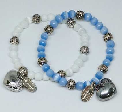 Pulsera Corazon y Virgen de los Rayos