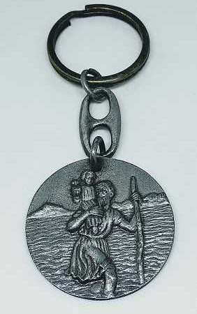 Llavero circular San Cristobal
