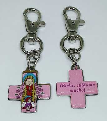 Llavero Virgen Rosada Infantil