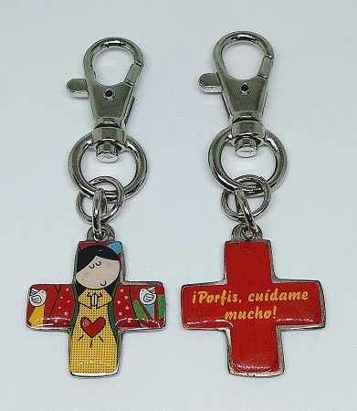 Llavero Virgen Guadalupe Infantil (Rojo- Amarillo)