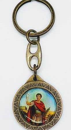 Llavero circular San Expedito