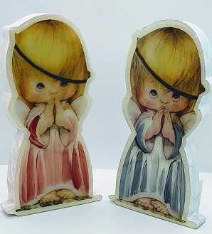 Angel celeste o rosado de 13 cm.