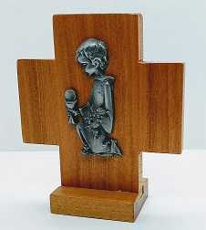 Cruz chica con base - Nino con copon