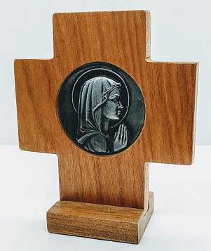 Cruz chica con base - Virgen Nina