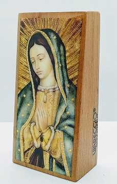 Icono resinado - Virgen de Guadalupe rezando