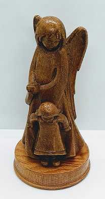 Angel de la guarda con niña