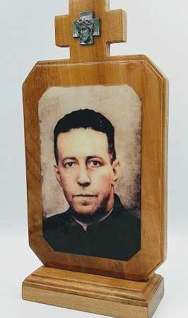 Retrato Padre Hurtado resinado