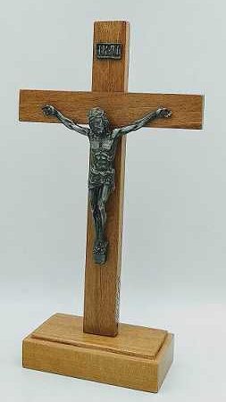 Cruz con Cristo Italiano 20,5 cm (color plata)